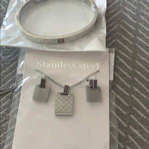Stainless steel matching set